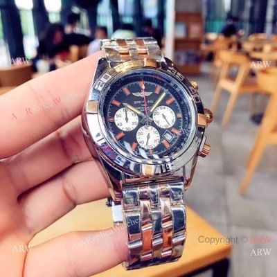 Watches Breitling Replica Chronomat Watches Two Tone Rose Gold